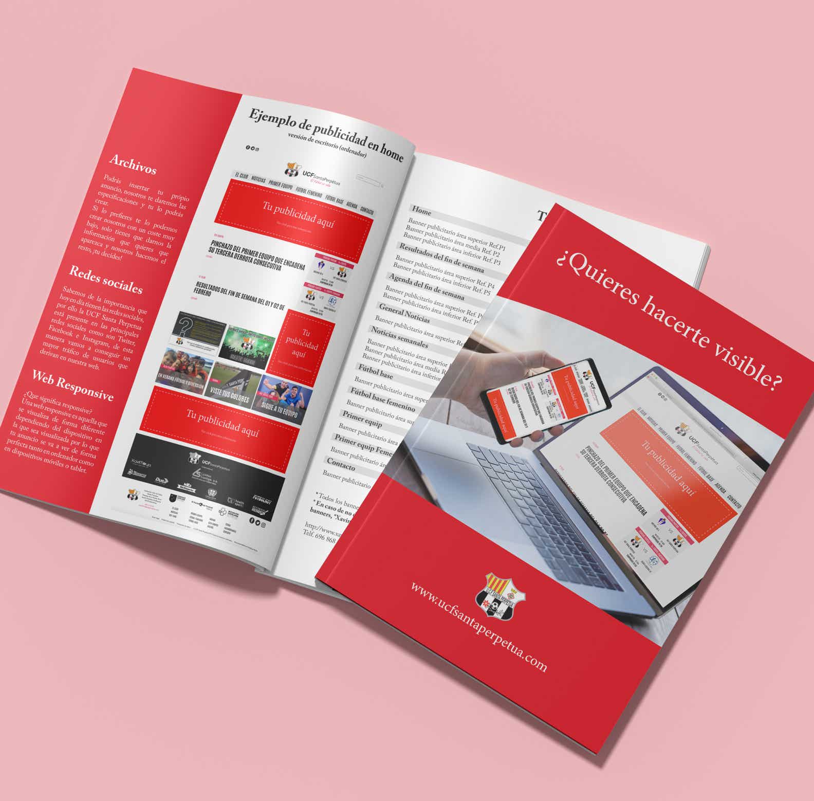 Xavi Moya Diseño gráfico de catálogo informativo