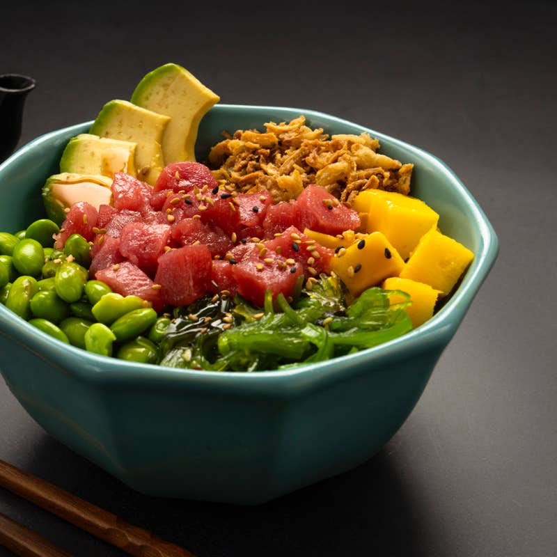 Xavi Moya Fotografía gastronómica en Barcelona de wok de atún