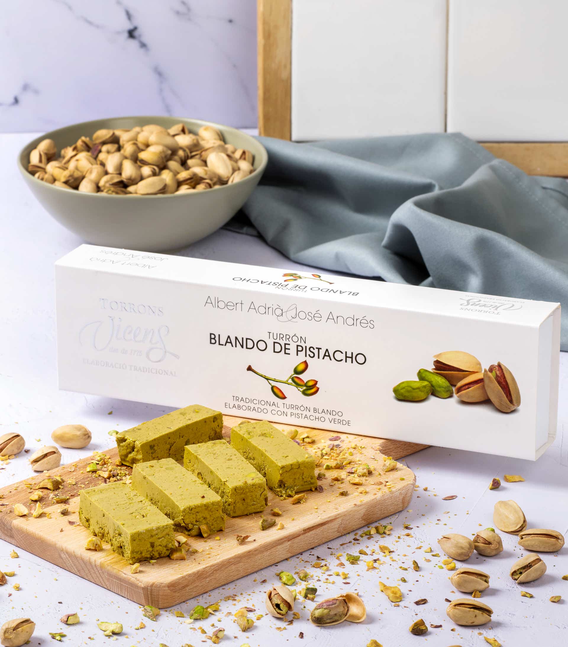 Xavi Moya Fotografía gastronómica en Barcelona de turrón de pistacho