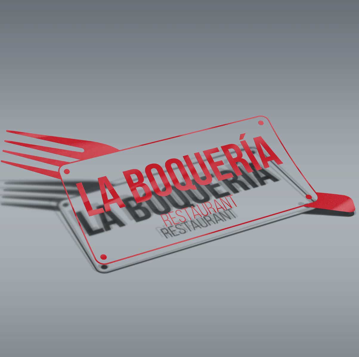Xavi Moya Diseño gráfico de Logotipo para Restaurante La Boquería