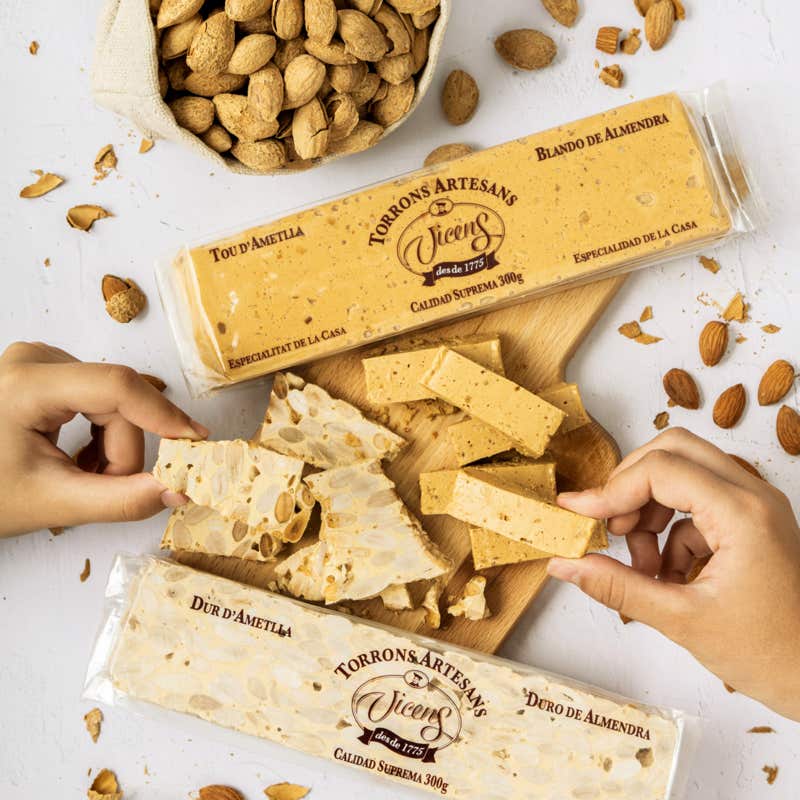 Xavi Moya Fotografía gastronómica en Barcelona de turrones de almendra Vicens