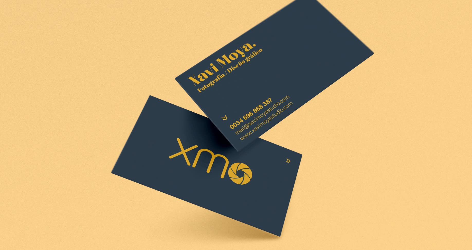 Xavi Moya Diseño gráfico de tarjetas de visita 